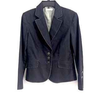 Isabel & Nina for Dressbarn Size 8 Elegant Black Women's Blazer